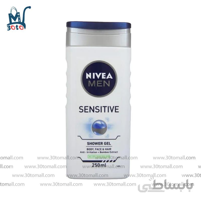 شامپو مردانه مو و بدن نیوآ مدل sensitive حجم 250میل