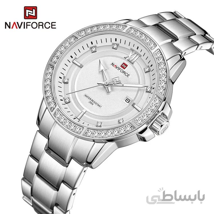 ساعت مردانه مارک naviforce 9187 نقره ای