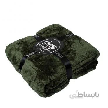 پتو چهارفصل افرا رنگ سبز ارتشی - کد 1332