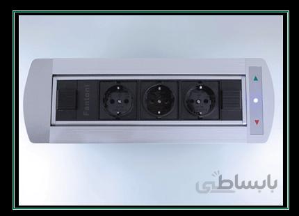 پریز توکار موتوردار مستطیلی کد N361 و N362 فانتونی