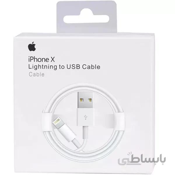 کابل شارژ لایتنینگ آیفون X پک اصلی
