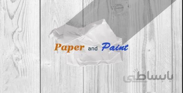 پروژه آماده افترافکت : لوگو استاپ موشن کاغذی Paper Logo Reveal 15902373