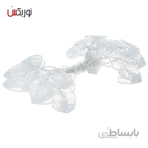 ریسه ال ای دی طرح قلب مدل گیره ای به طول 3 متر
