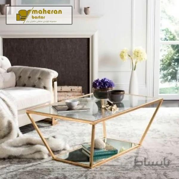 میز جلو مبلی استیل مدل سایمان SAYMAN