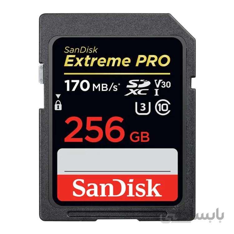 کارت حافظه سندیسک SanDisk 256GB Extreme PRO UHS-I 170MB/s SDXC Memory