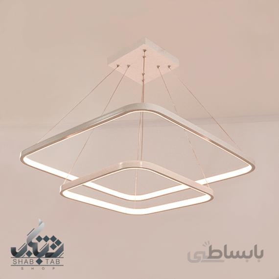 لوستر LED مربع 90 وات کد 6307