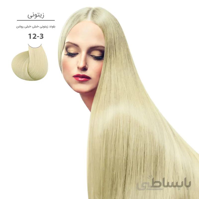 رنگ مو مارال بلوند زیتونی خیلی خیلی روشن 3 12