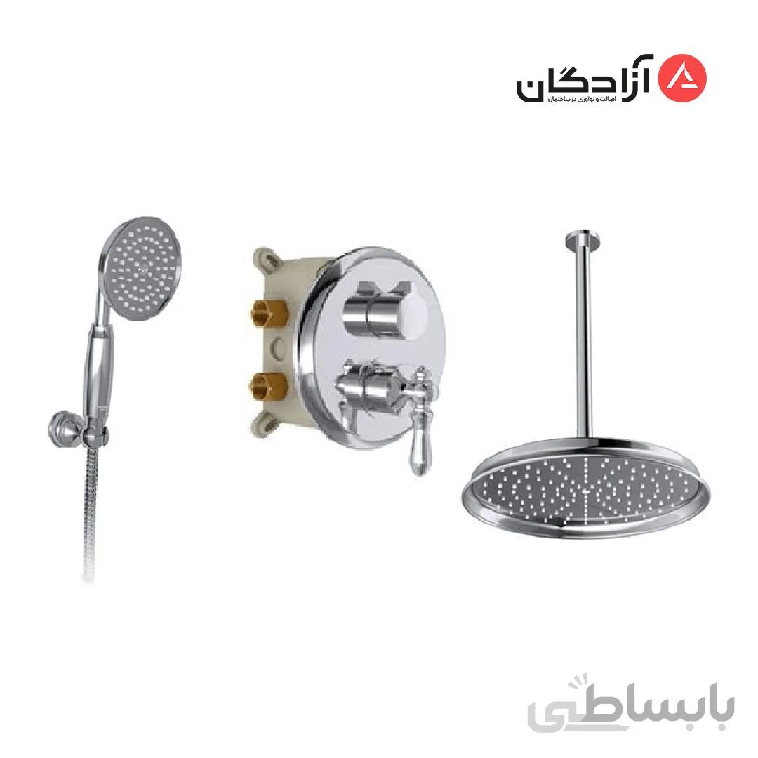 شیر حمام توکار شودر مدل زیگموند تیپ 3 - BRASS