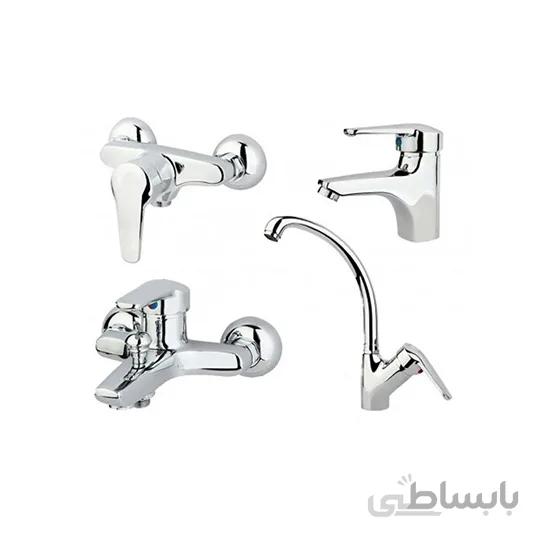 ست شیرآلات راسان مدل پارمیس کروم