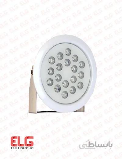 چراغ آبنما پایه دار 18 وات مولتی کالر IP68