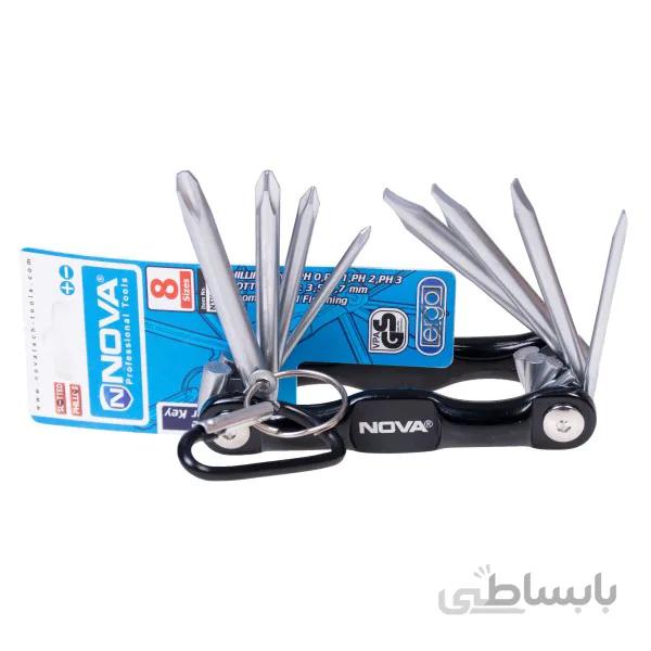 مجموعه 8 عددی پیچ گوشتی نووا مدل NTK 1009