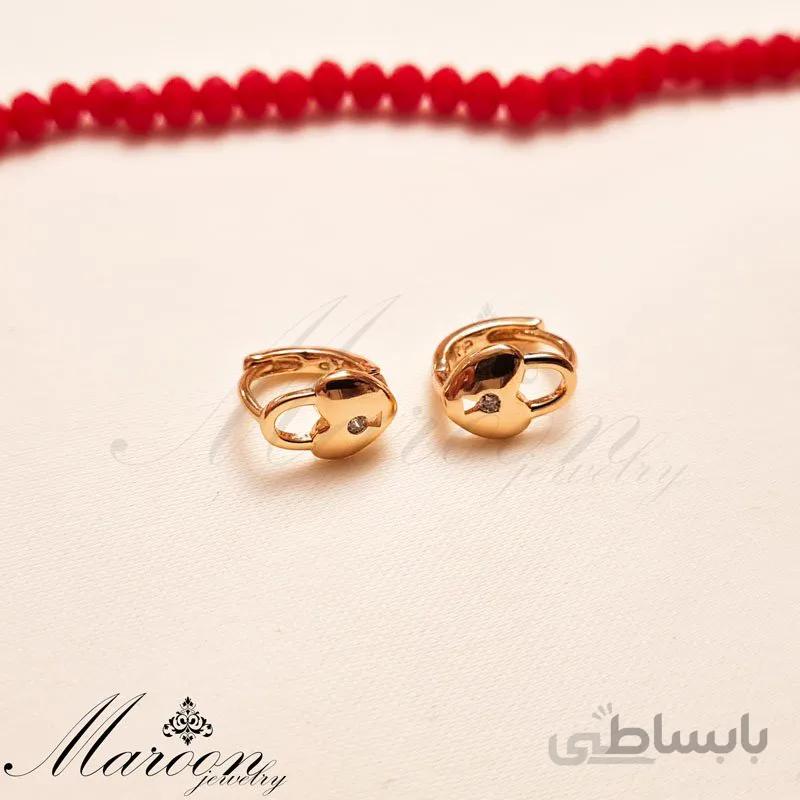 گوشواره قفل قلبی مارون CG141