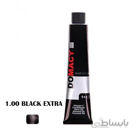 رنگ مو دوماسی سری طبیعی Black Extra 1.00