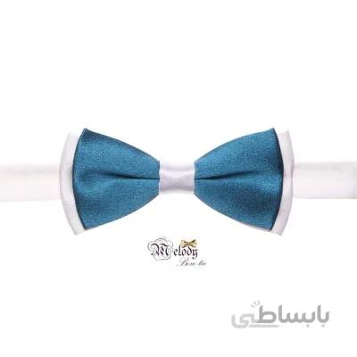 پاپیون سری نینو - بچگانه (آبی درباری براق و سفید)
