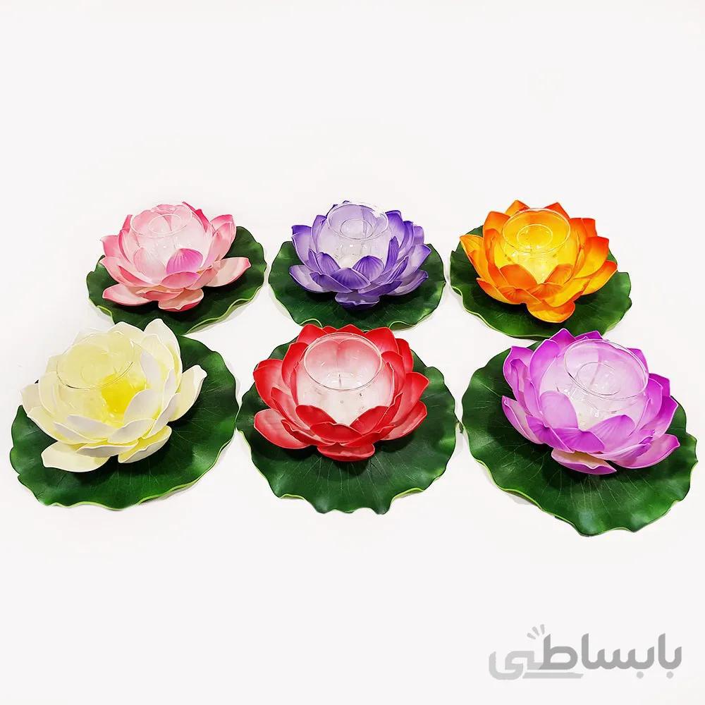 گل نیلوفر مرداب با جاشمعی