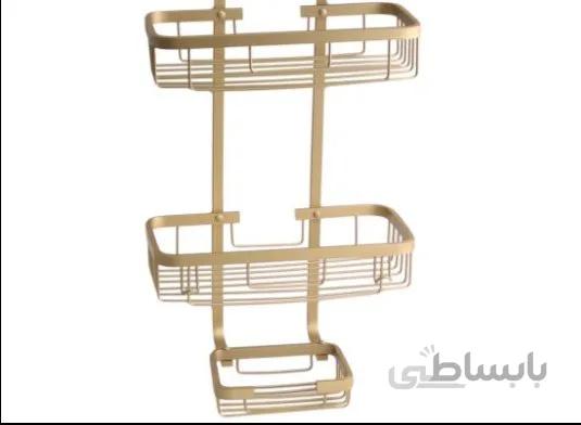 جاوسایل حمام اطلس مستطیل 2 طبقه آلومنیوم