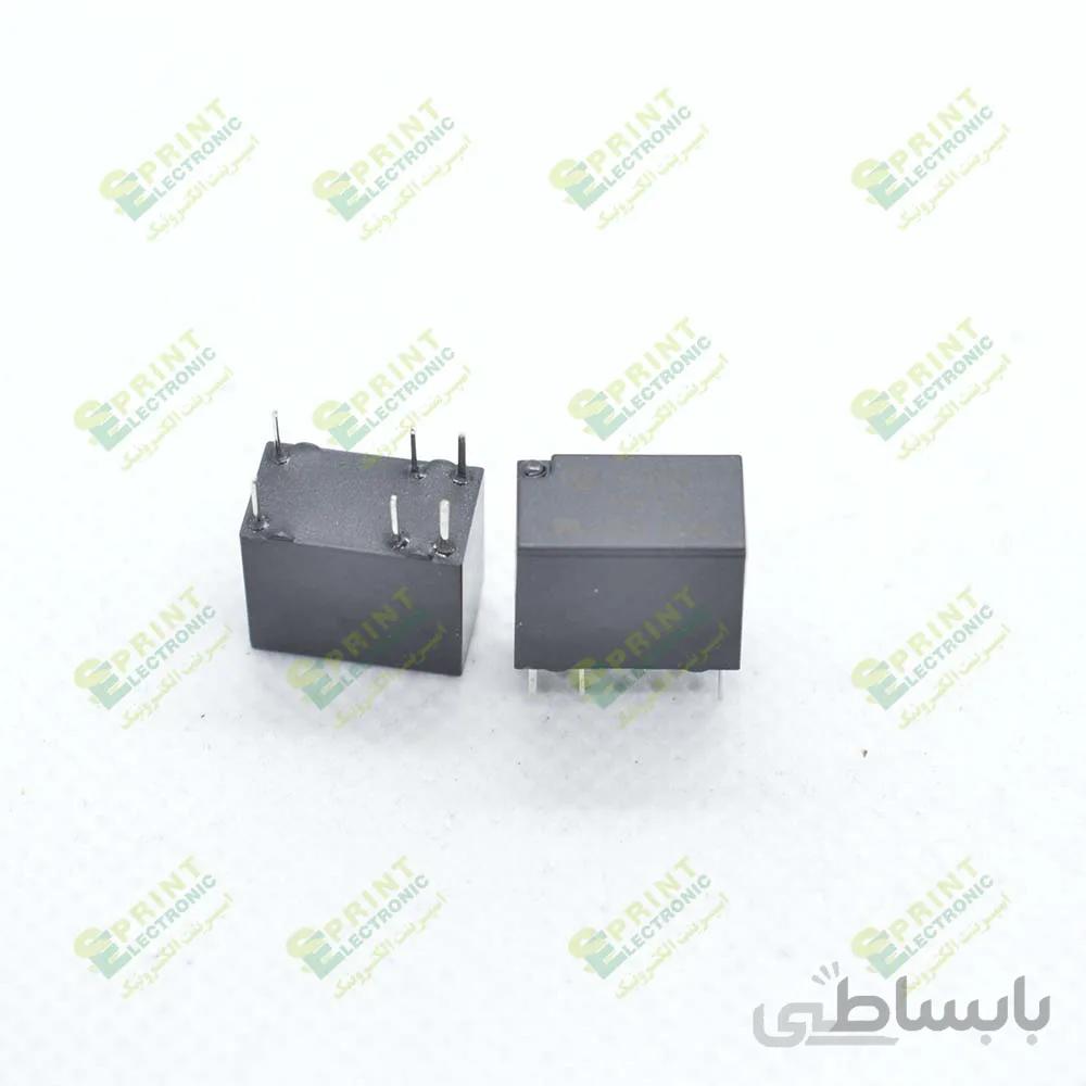 رله 3 ولت مینیاتوری 6 پایه 2 آمپر HONGFA HFD23-003-1ZS