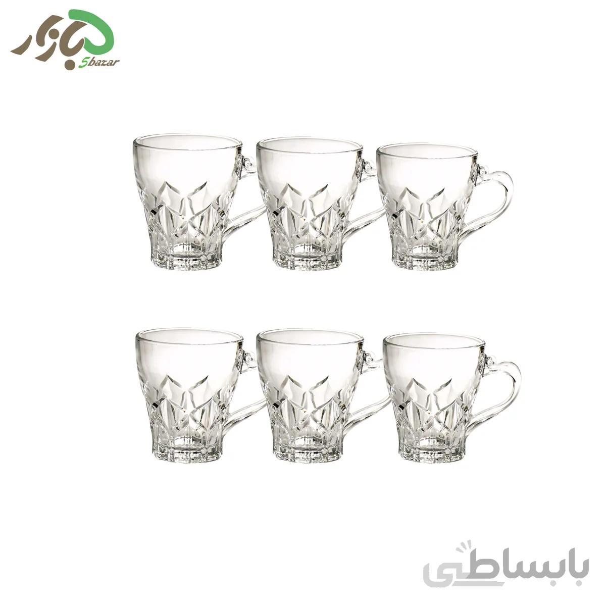 فنجان بلوری نوری تازه مدل 140201 بسته 6 عددی