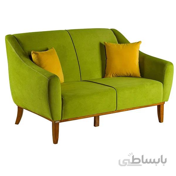 مبل راحتی 2 نفره چشمه نور کد MA-407/2-BR-GR