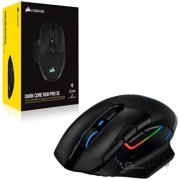 ماوس بازی بیسیم کورسیر Corsair Dark Core RGB Pro SE, Wireless FPS/MOBA Gaming Mouse