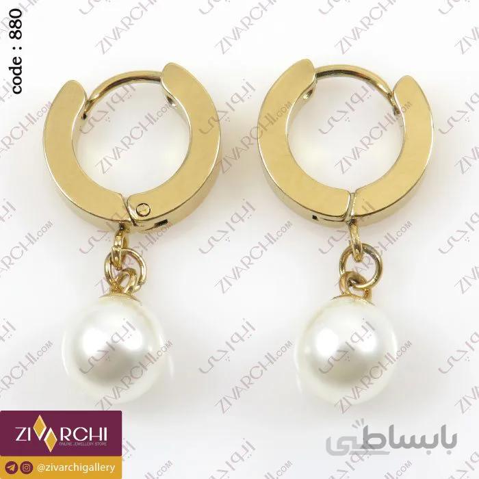 گوشواره آویزی (طرح مروارید) 880
