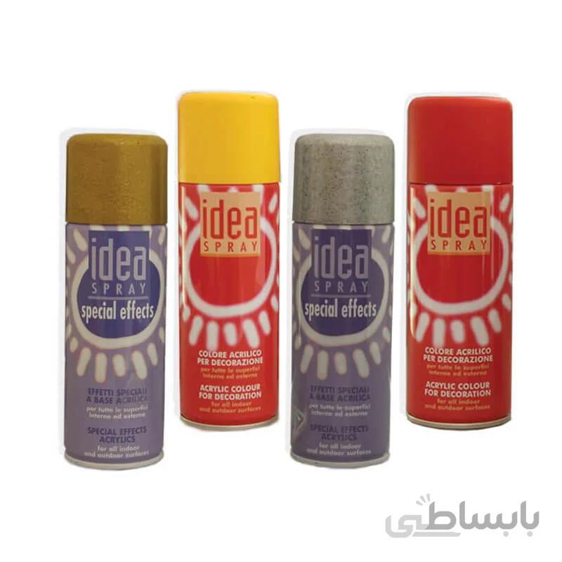 اسپری رنگ اكريليك مات 200ml آيديا