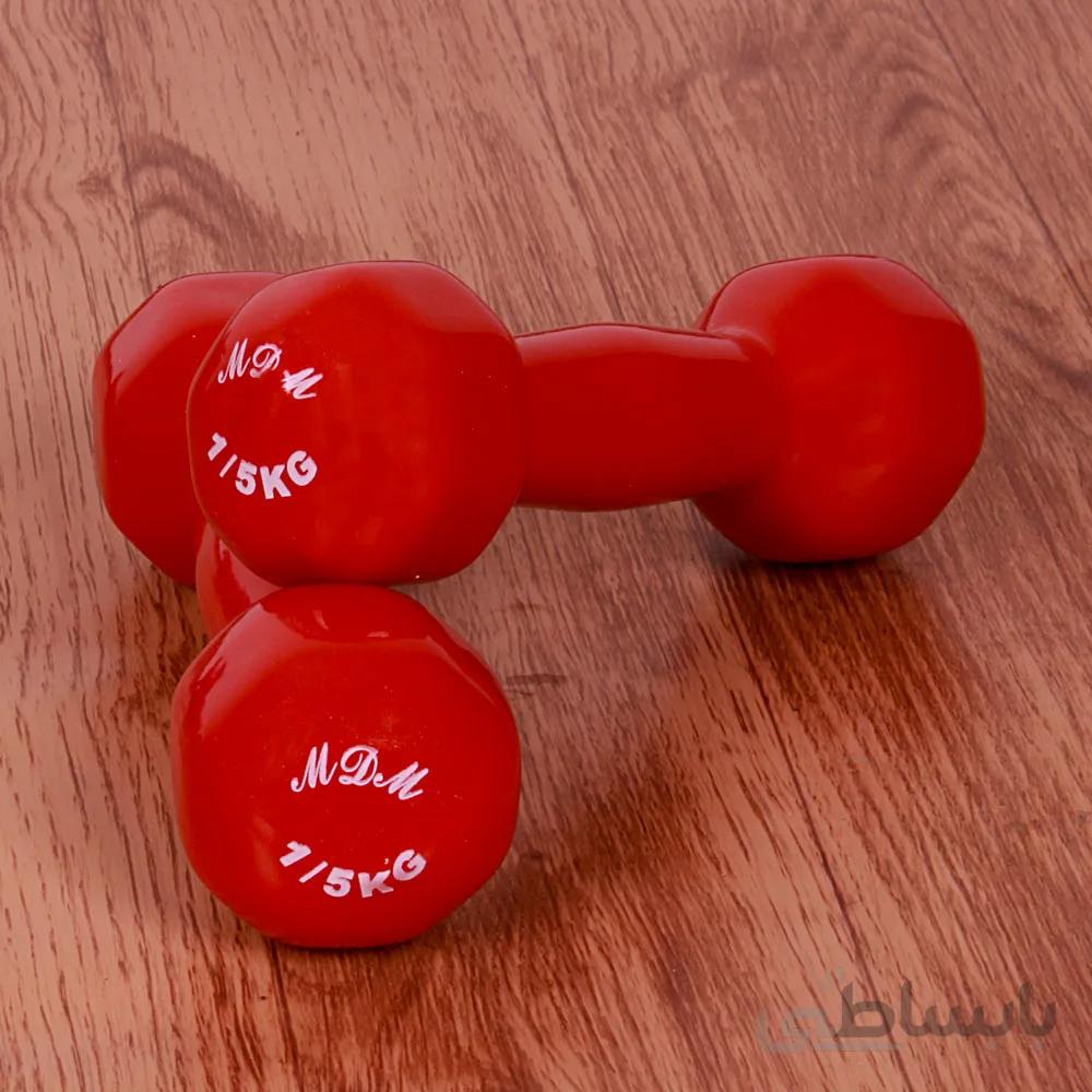 دمبل 1.5 کیلوگرمی روکش دار MDM