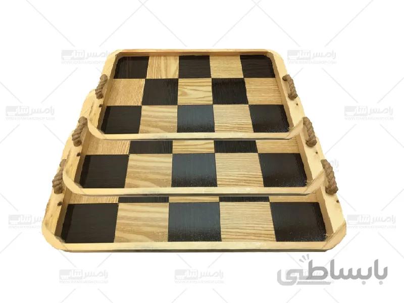 سینی مدل شطرنجی مجموعه سه عددی