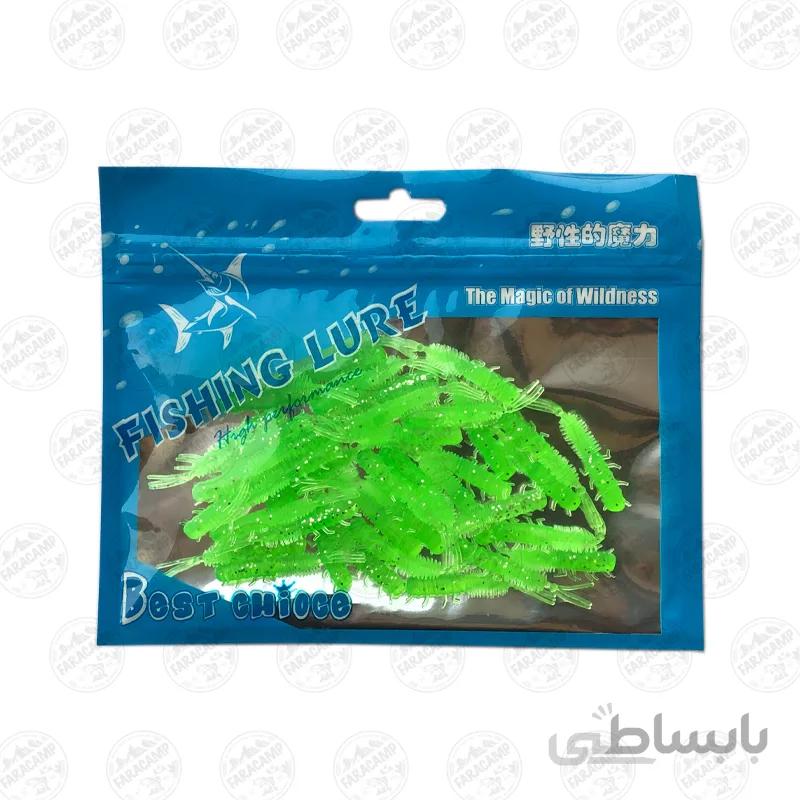 طعمه بچه میگو ژله ای سبز بسته 40 عددی