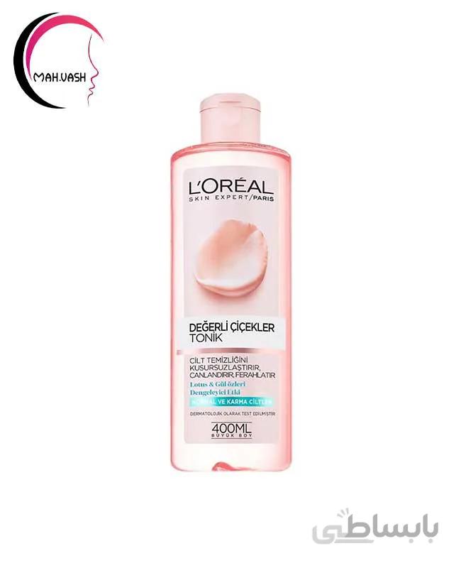 تونر پاک کننده Rare Flowers لورآل Loreal ا برند :