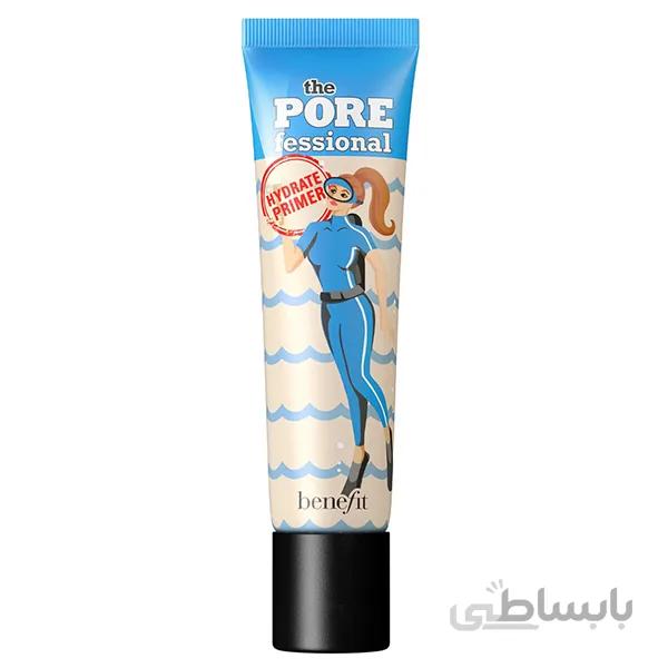 پرایمر آبرسان هیدراته کننده بنفیت Benefit اصل حجم ۳۰ میل ا Benefit Cosmetics The POREfessional Hydrate Primer