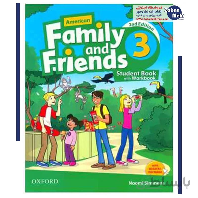 American Family and Friends 3 Second Edition | کتاب امریکن فمیلی 3 فرندز اثر ناامی سیممونس