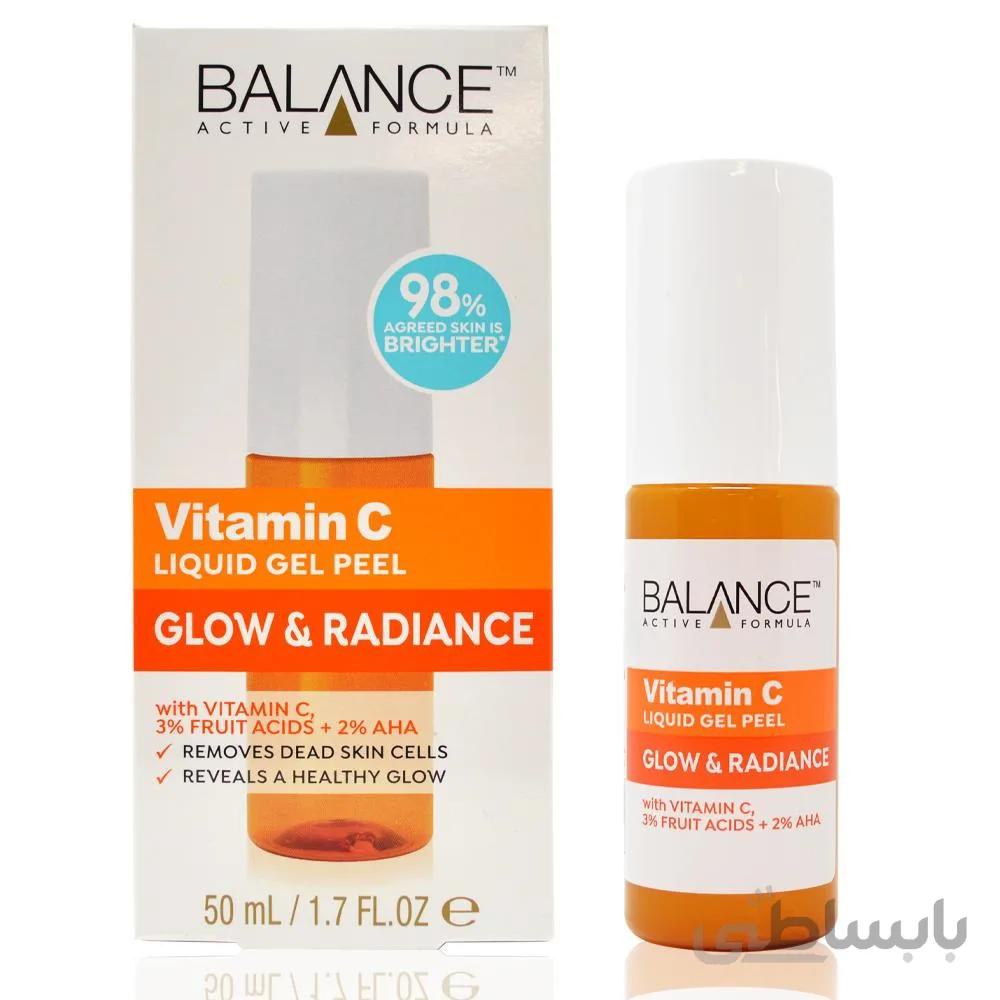 ژل اسکراب روشن کننده ویتامین سی بالانس Balance Vitamin C Glow and Radiance Liquid Gel Peel 50ml