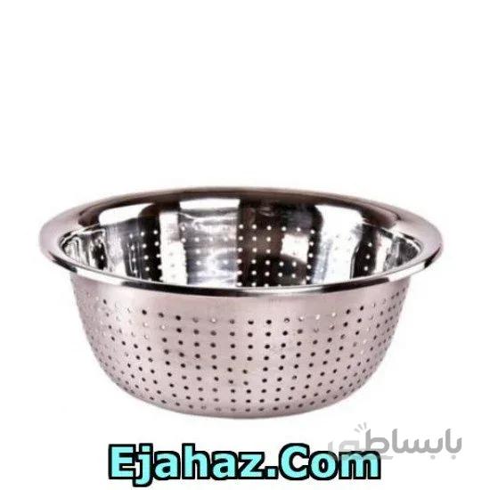 آبکش استیل یونیک لبه دار سایز 26