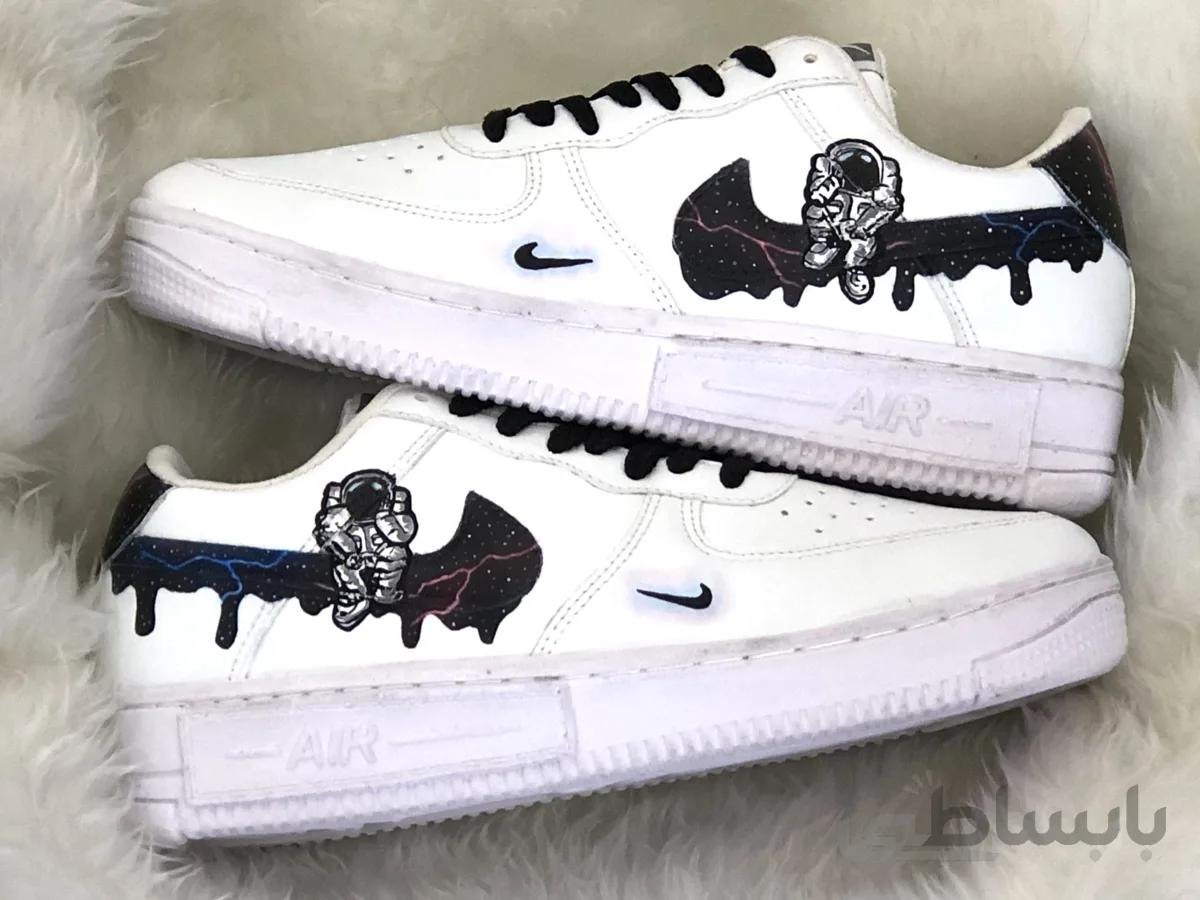 کتونی نایک ایرفورس۱ طرح فضانورد ا Nike Air Force 1 custom