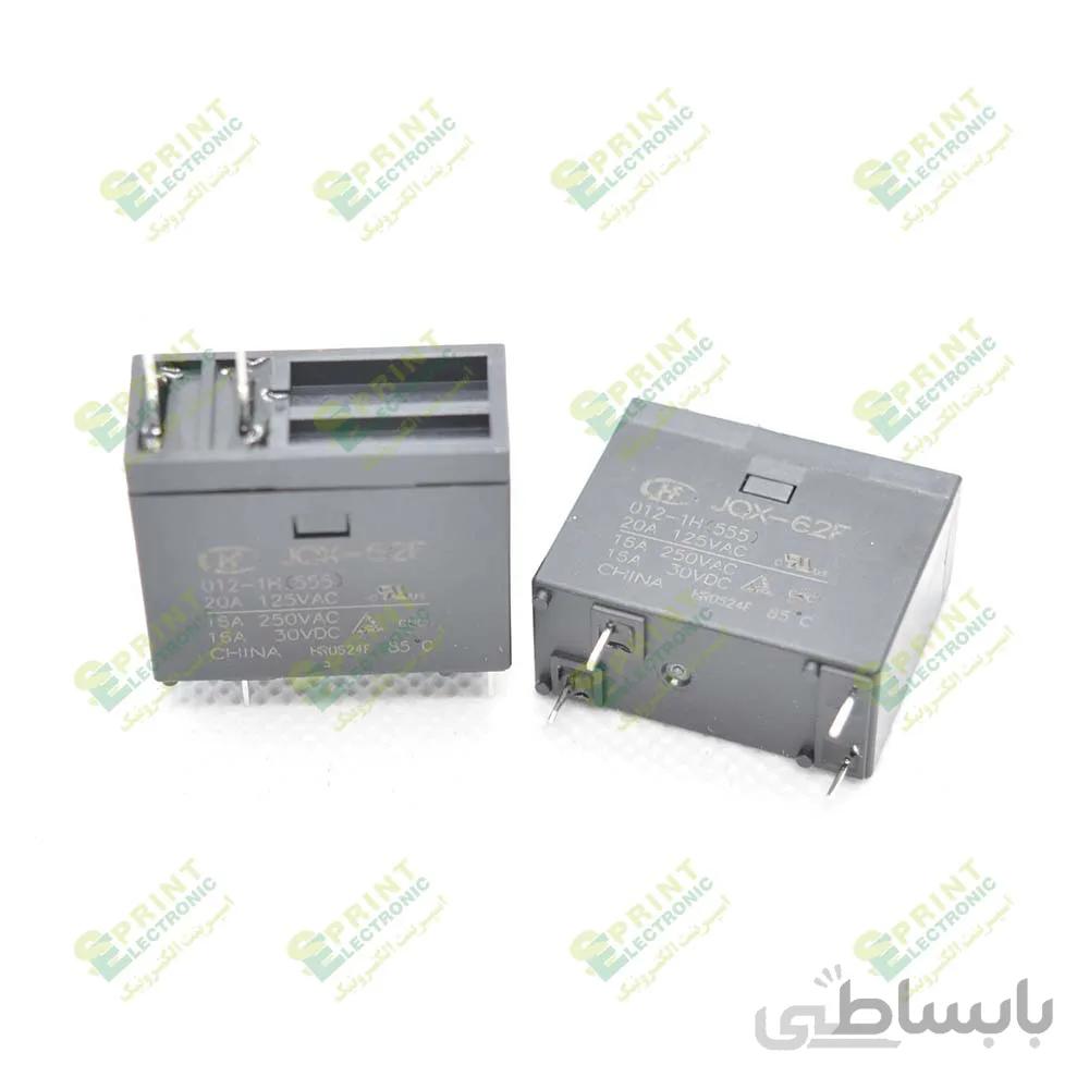 رله 12 ولت کتابی 4 پایه 15 آمپر HONGFA JQX-62F