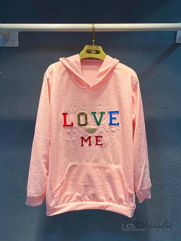 هودی ملانژ طرح LOVE ME کد ۵۱۹۹