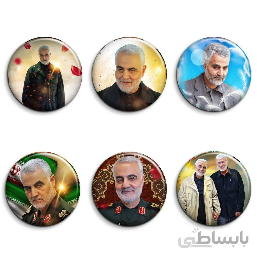 پیکسل سوزنی 6 عددی طرح شهید همیشه زنده « سردار سلیمانی»
