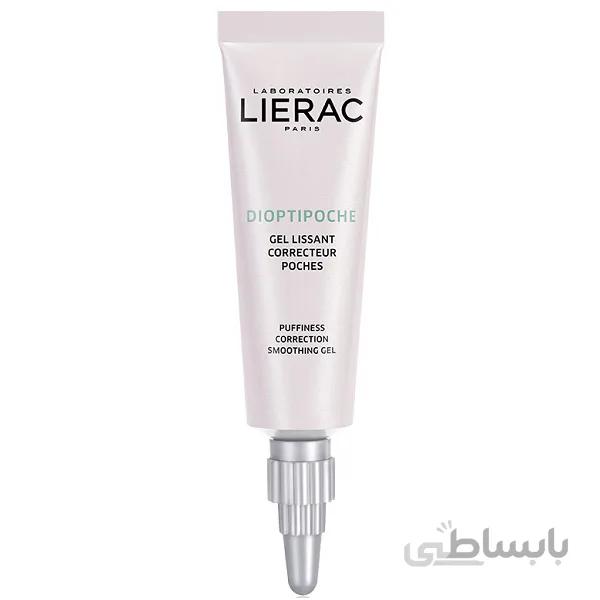 کرم دور چشم ضد پف لیراک lierac مدل دایوپتی پاش diopti poche حجم 15 میل ا Lierac Diopti Poche Puffiness Correction Soothing Gel 15ml