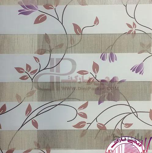 پرده زبرا گل چاپی خوش سایه