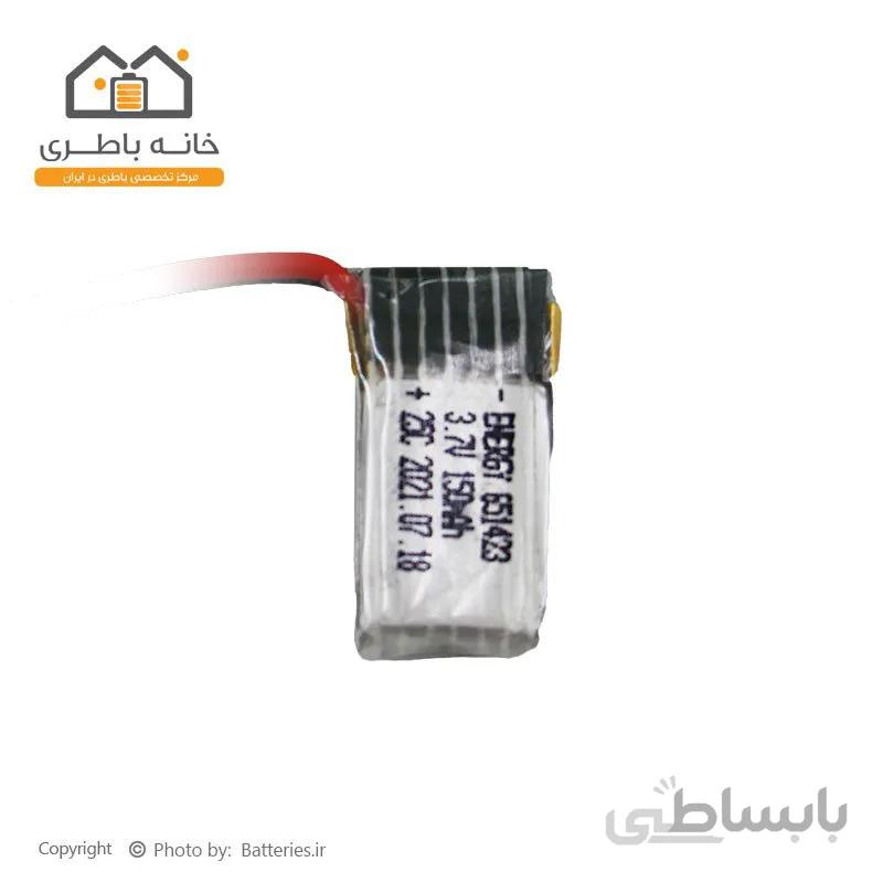 باتری لیتیوم پلیمر 3.7 ولت 150 میلی آمپر ساعت انرژی (651423) 25C