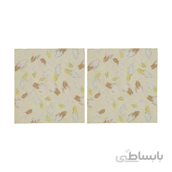 دستمال سفره چاپی رزین تاژ طرح پر