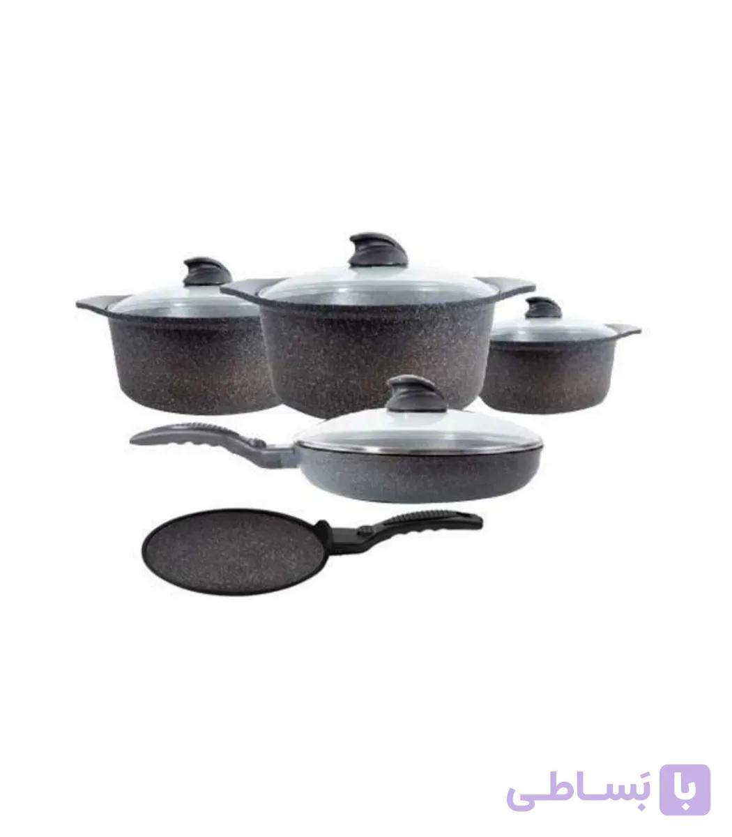 سرویس قابلمه 9 پارچه گرانیت عرشیا مدل CO360-2450 — تصویر 1