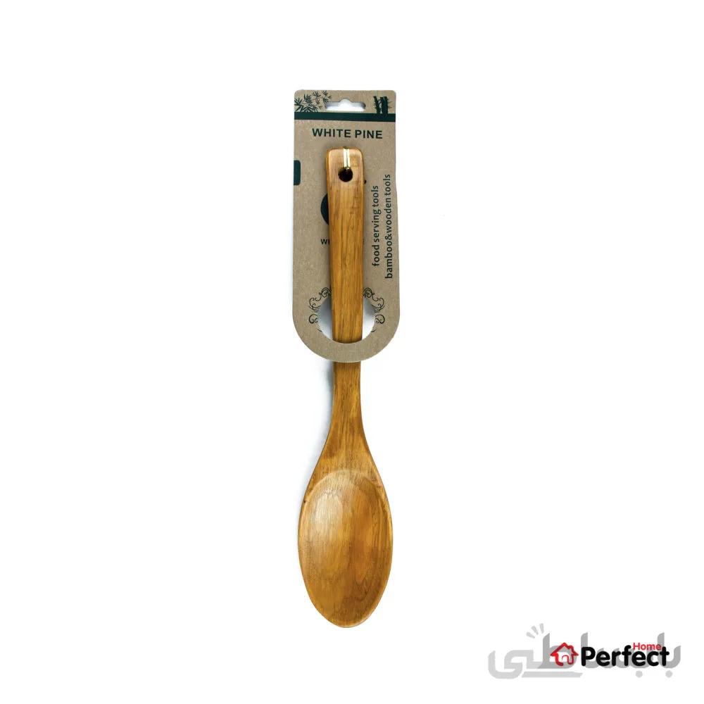 قاشق چوبی WHITE PINE سایز بزرگ کد ۱۱۵۸