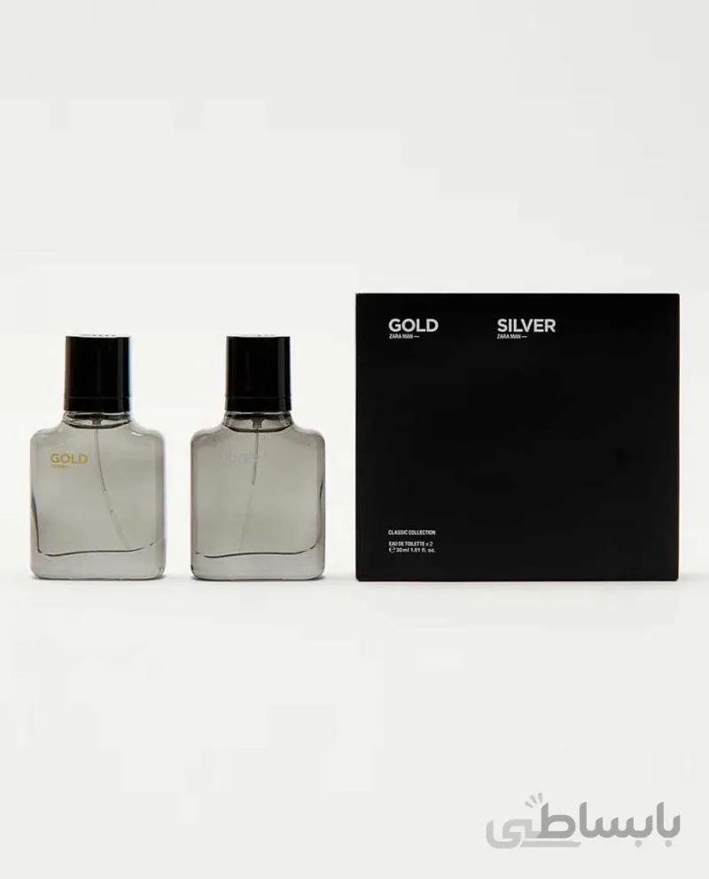 عطر مردانه پک سیلور و گلد SILVER + GOLD  ( 30 میلی لیتر + 30 میلی لیتر )