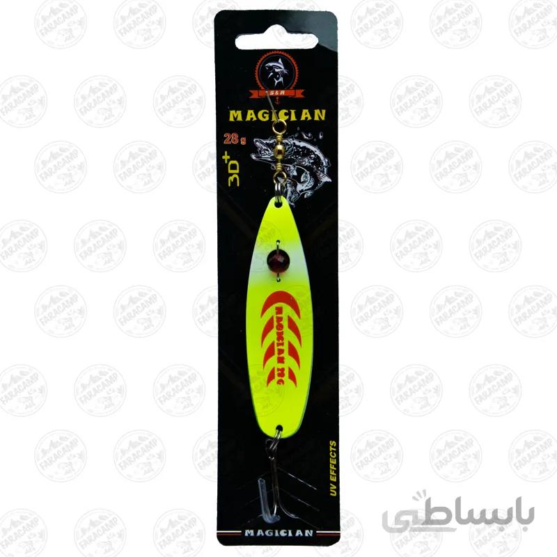 طعمه قاشقک ماهیگیری فسفری مجیکن 28 گرمی یووی سه بعدی G5