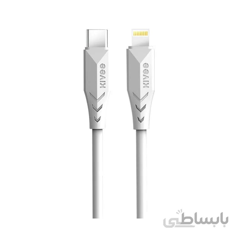 کابل شارژ Type-C به Kivee CT327-12L 18W Lightning