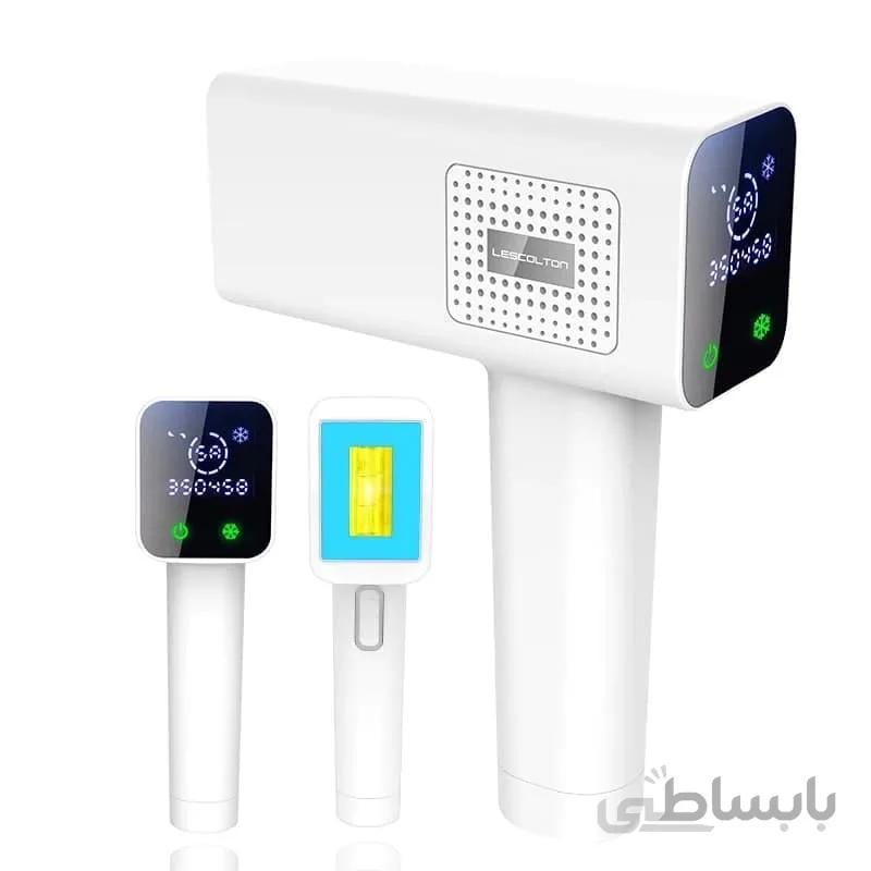 دستگاه لیزر خانگی موهای زائد بدن لسکلتون 4 کاره با دوازده ماه مدل LESCOLTON T012C