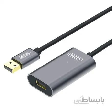 کابل افزایش طول USB با تقویت کننده یونیتک مدل Y-271 به طول 5 متر