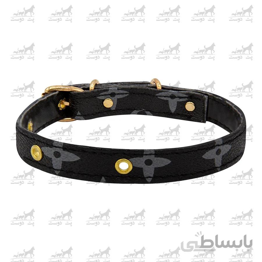 ست قلاده گردنی و لیش چرم کد 13317